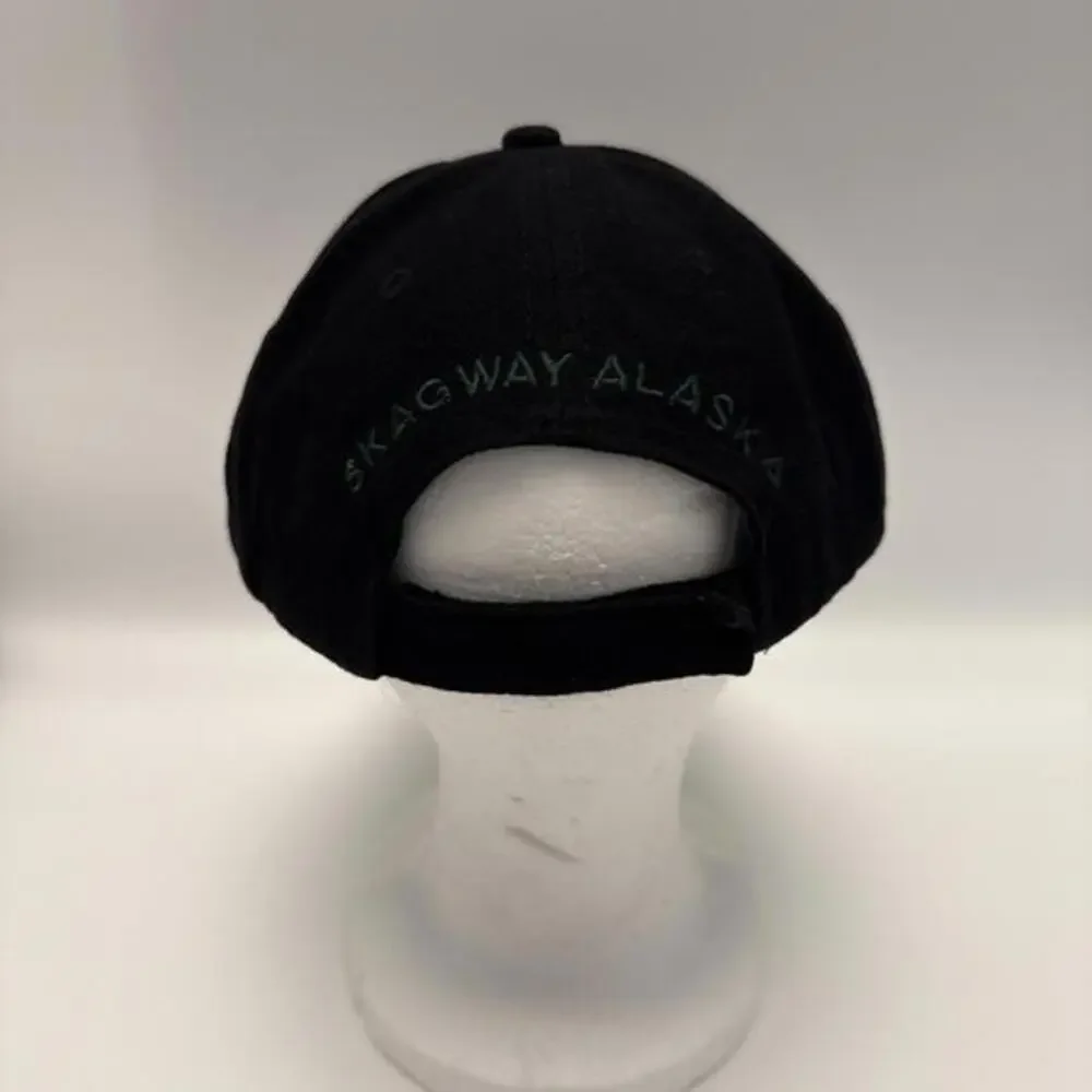 White Pass & Yukon Route 2014 Black Cotton‎ Baseball Cap Hat Skagway Alaska OSFM